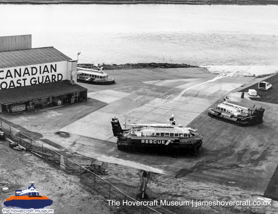 SRN6 with the Canadian Coastguard -  (credit: The <a href='http://www.hovercraft-museum.org/' target='_blank'>Hovercraft Museum Trust</a>).